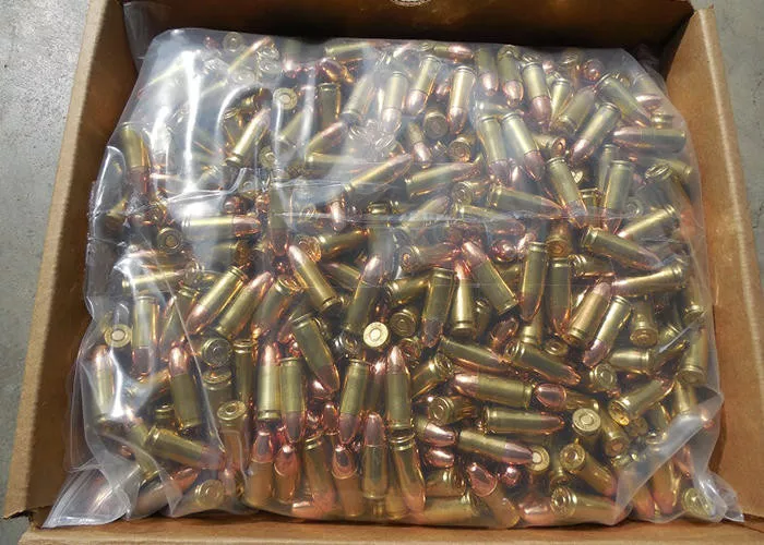 9mm 115 Grain FMJ Lead Core. 1000 Round in 100 Round Loose Boxes