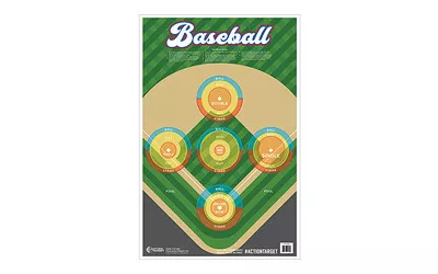 Action Target Baseball Target Multi Color 100Pk