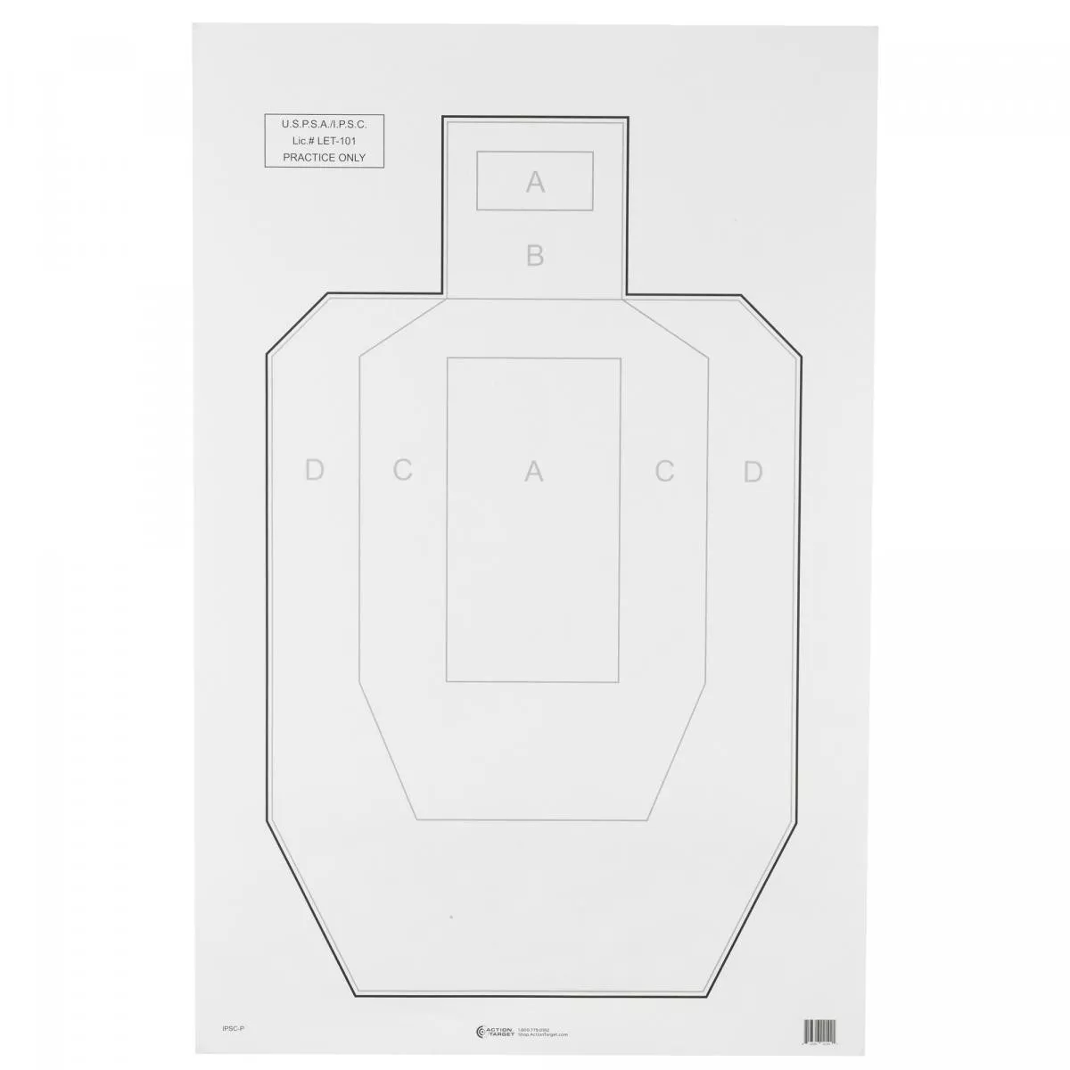 Action Targets IPSC/USPSA Paper 100Pk