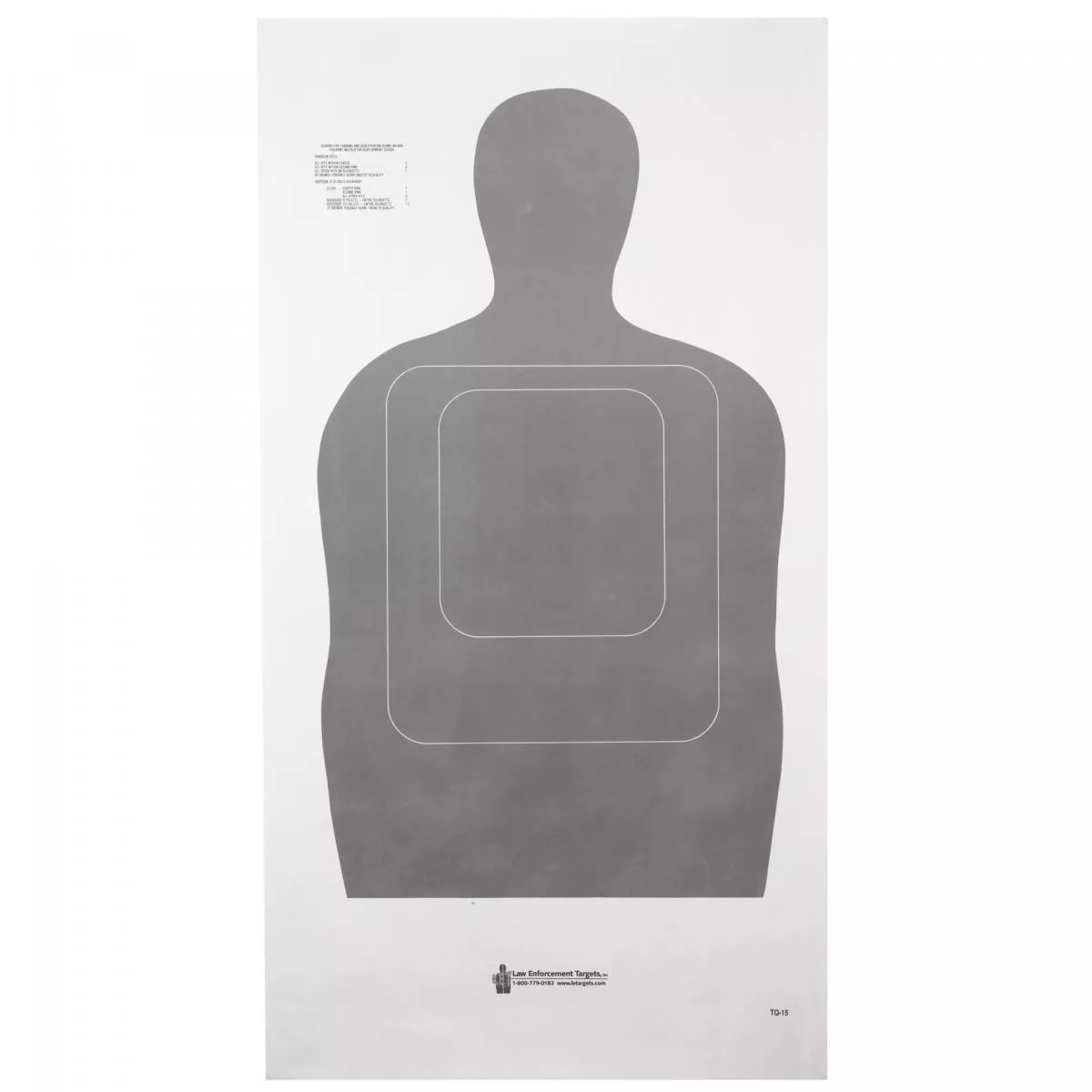 Action Targets TQ-15 Standard Gray 100Pk