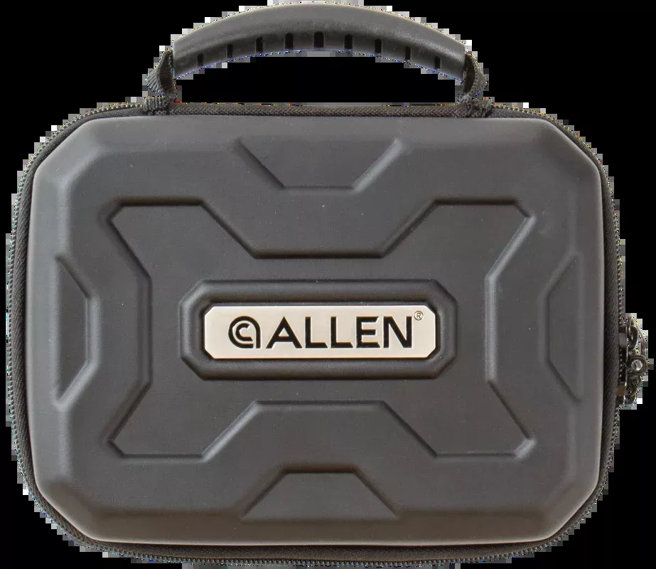 Allen Black Polymer Lockable Handgun Case with Egg Crate Padding 827