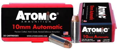 Atomic Ammunition 10MM ACP, 180gr, HP - 50 Rounds