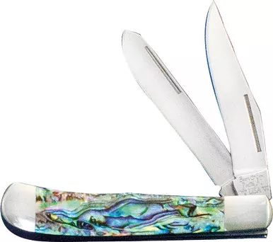 Bear & Son Abalone Trapper - 2.25" Lockback Ss/abalone Hndl