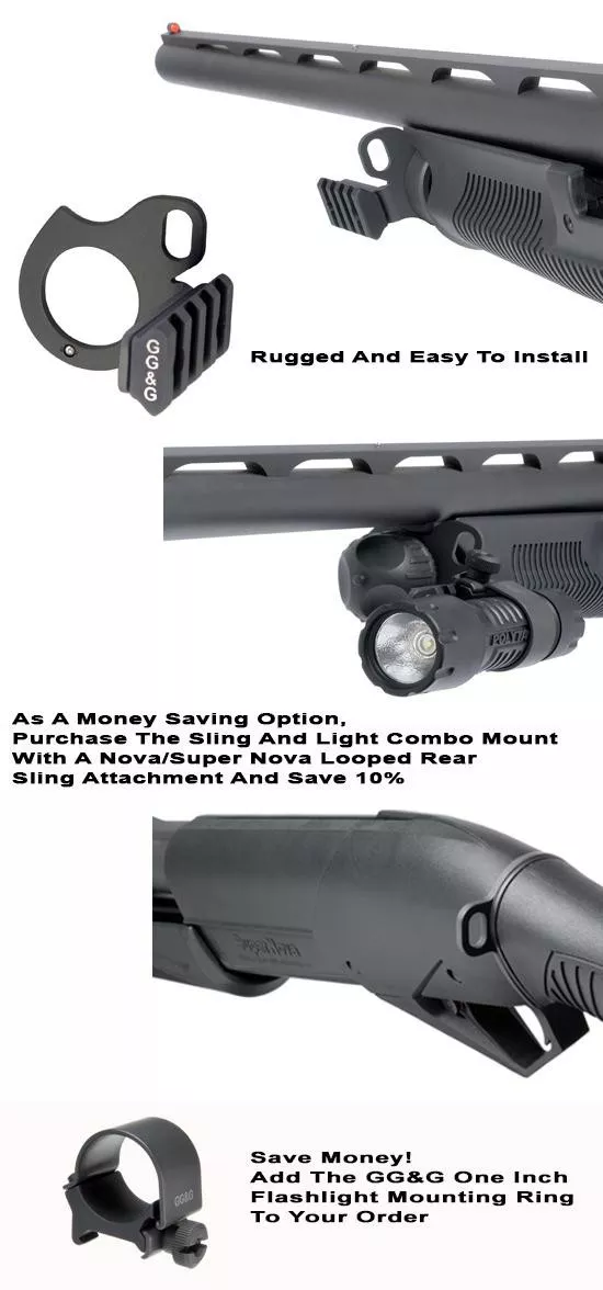 Benelli Nova-SuperNova Sling And Flashlight Combo Mount,Benelli Sling & Flashlight Mount