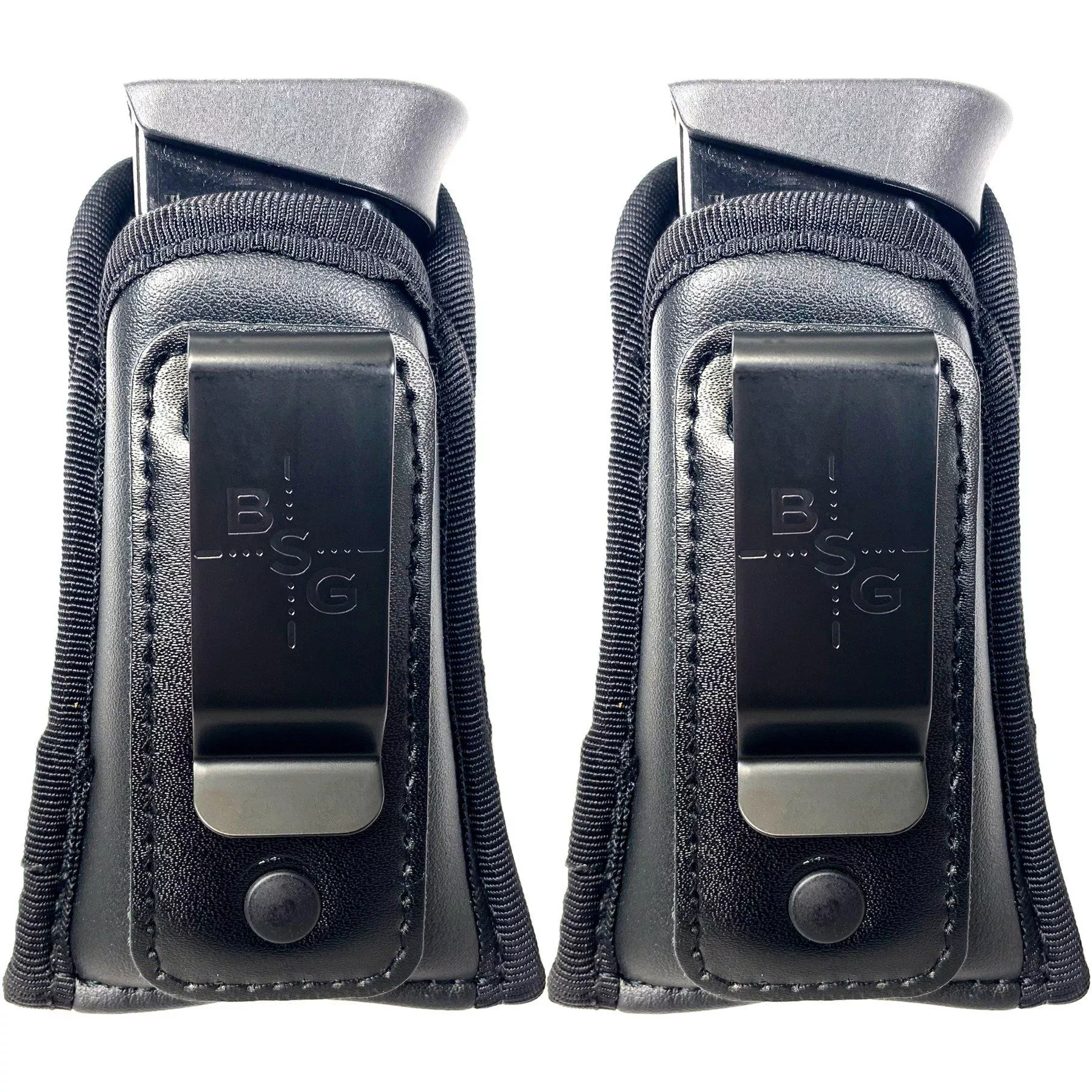 Black Scorpion 2Pcs IWB Magazine Pouches for Double Stack Mags
