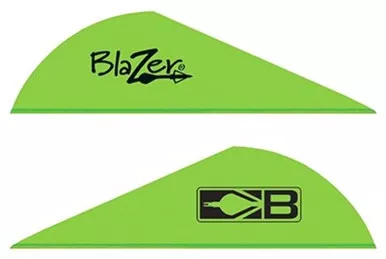 Bohning Blazer Vanes - 2" Solid Neon Green 100pk