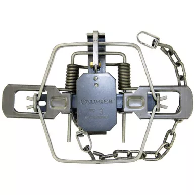 Bridger BR 3 Reg Coil Spring Trap No. 3, Silver