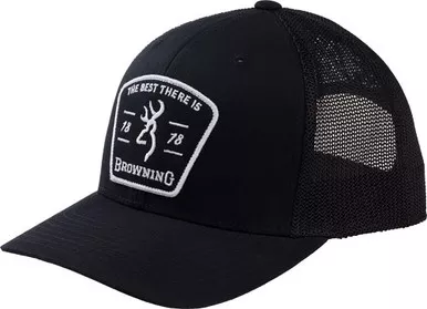 Browning Cap Raider Mesh Snap - Back Buckmark Patch Black Osfm