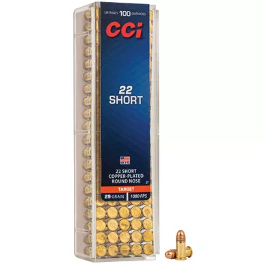 CCI .22 SHORT, 29gr, CPLRN - 100 Rounds