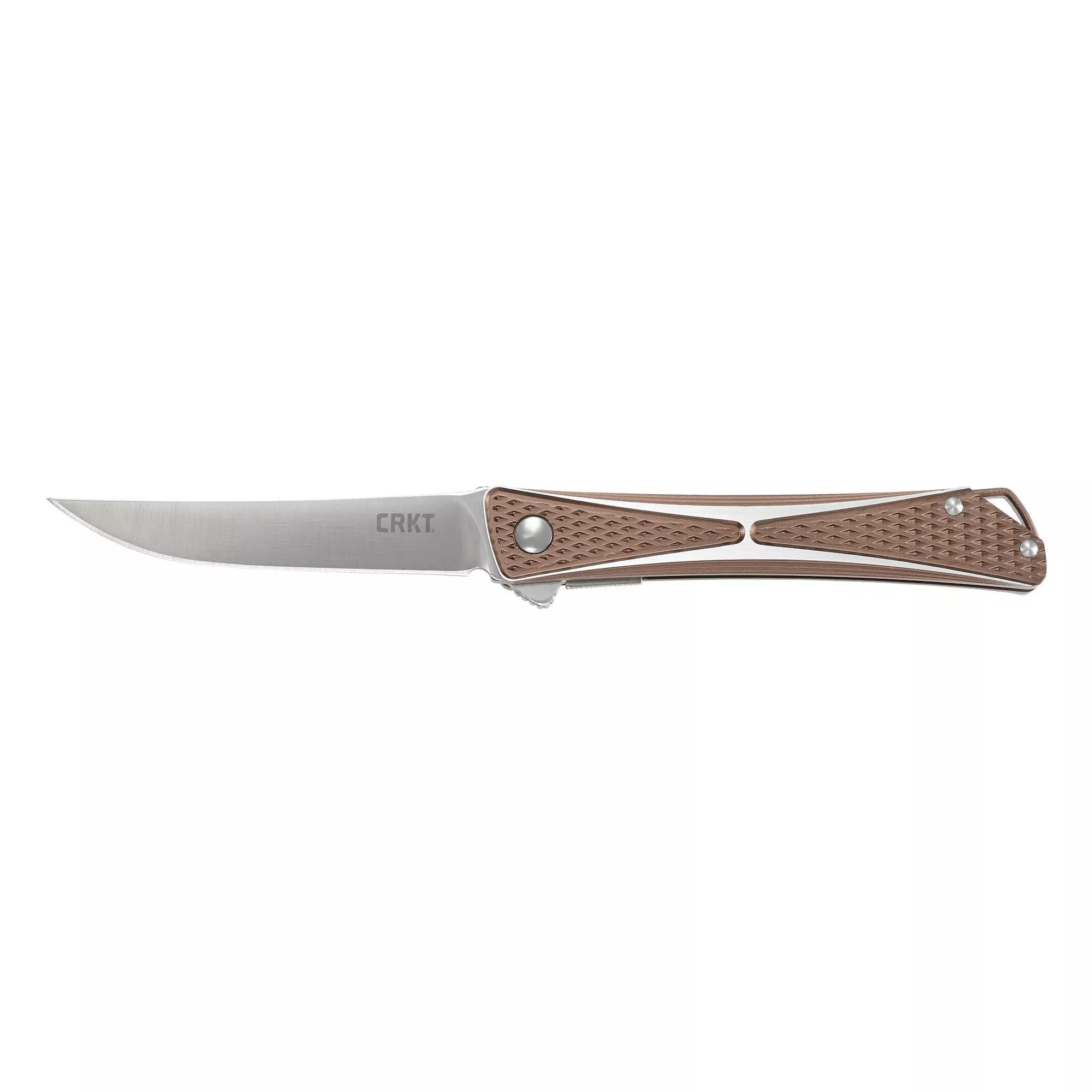 Columbia River Knife & Tool Crossbones Bronze 3.54" Plain