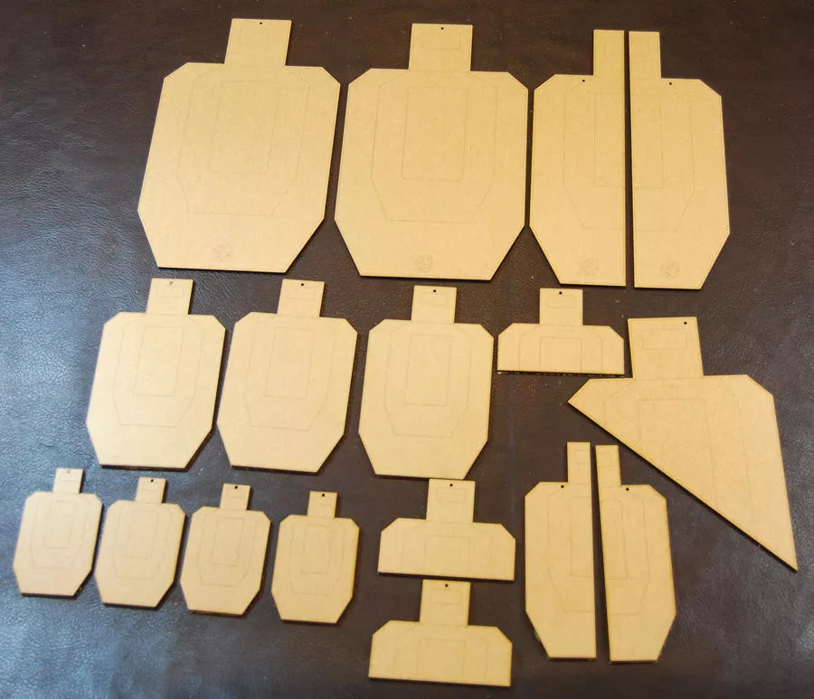 DAA Dry-Fire Target Set (Metric USPSA)