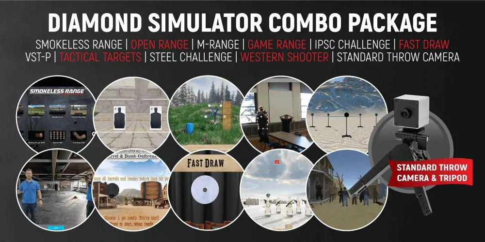 Diamond Smokeless RangeSimulator Combo Package (with Standard Throw Camera)
