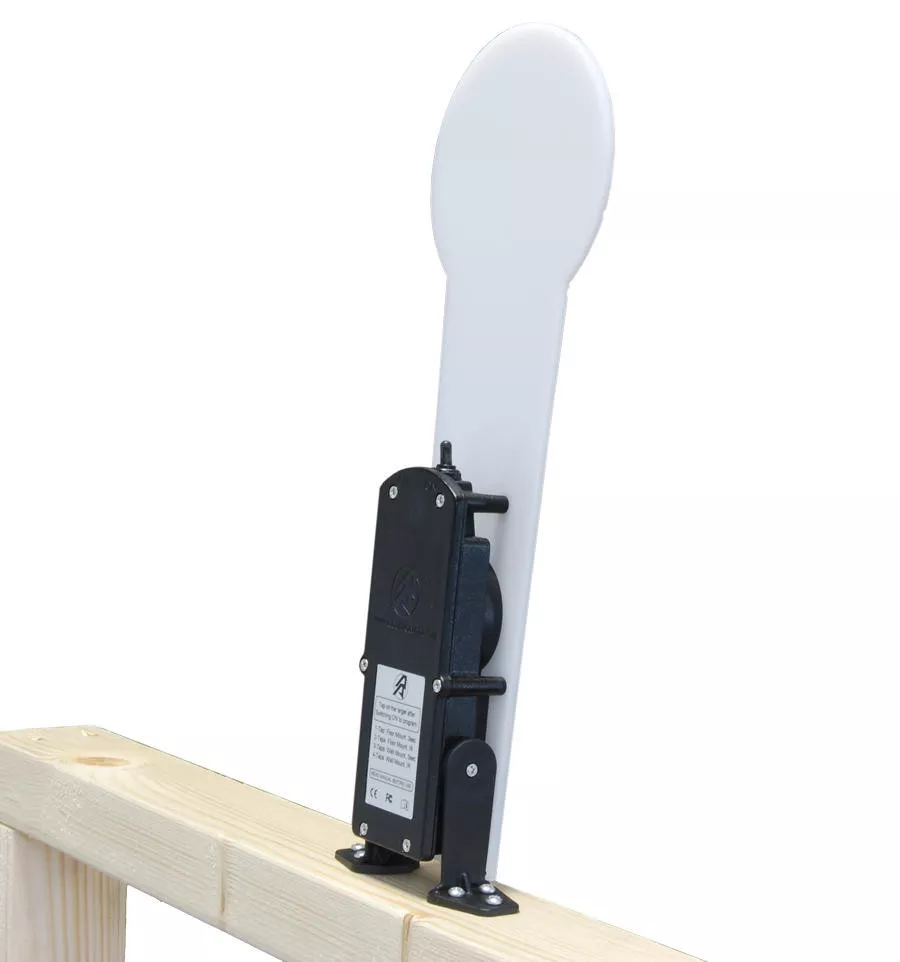 Double-Alpha Self-Setting Airsoft Target