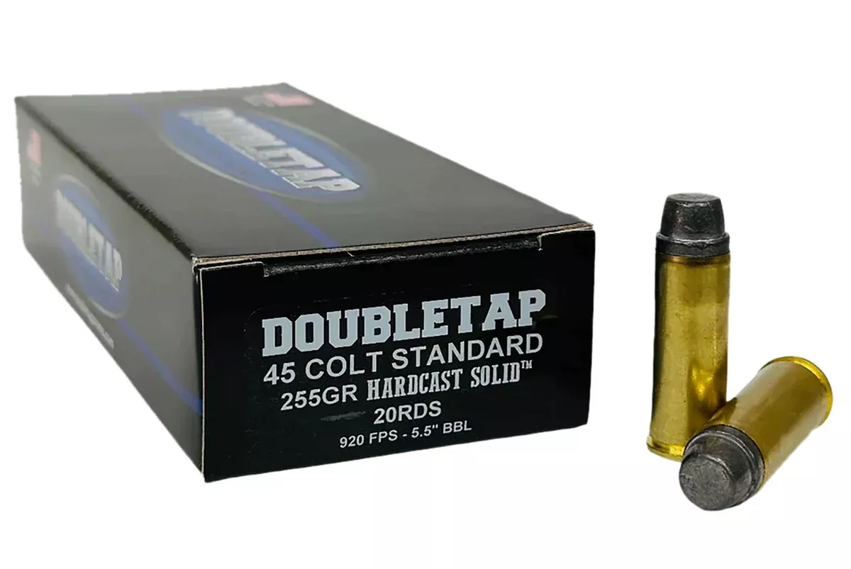 DoubleTap Ammunition 45CS255HC 45Colt 225gr Hardcast Solid 20 Per Box/25 Case