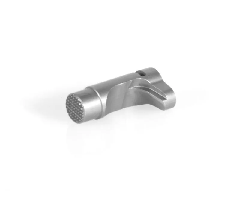 EGW HD Higher Shelf Mag Catch Checkered SS Extended Button