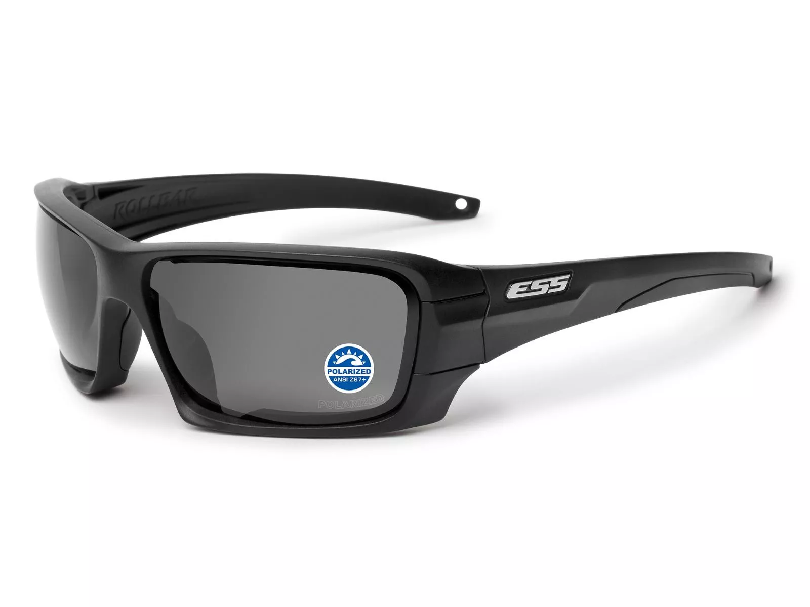 ESS Rollbar Black w/Polarized Mirrored Gray