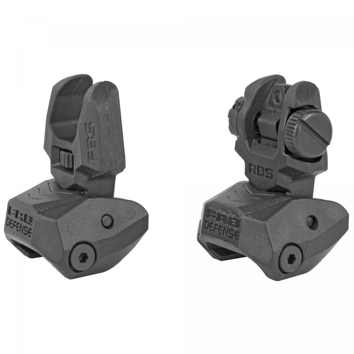 F.A.B. Defense Polymer Flip-Up Sight Set Black
