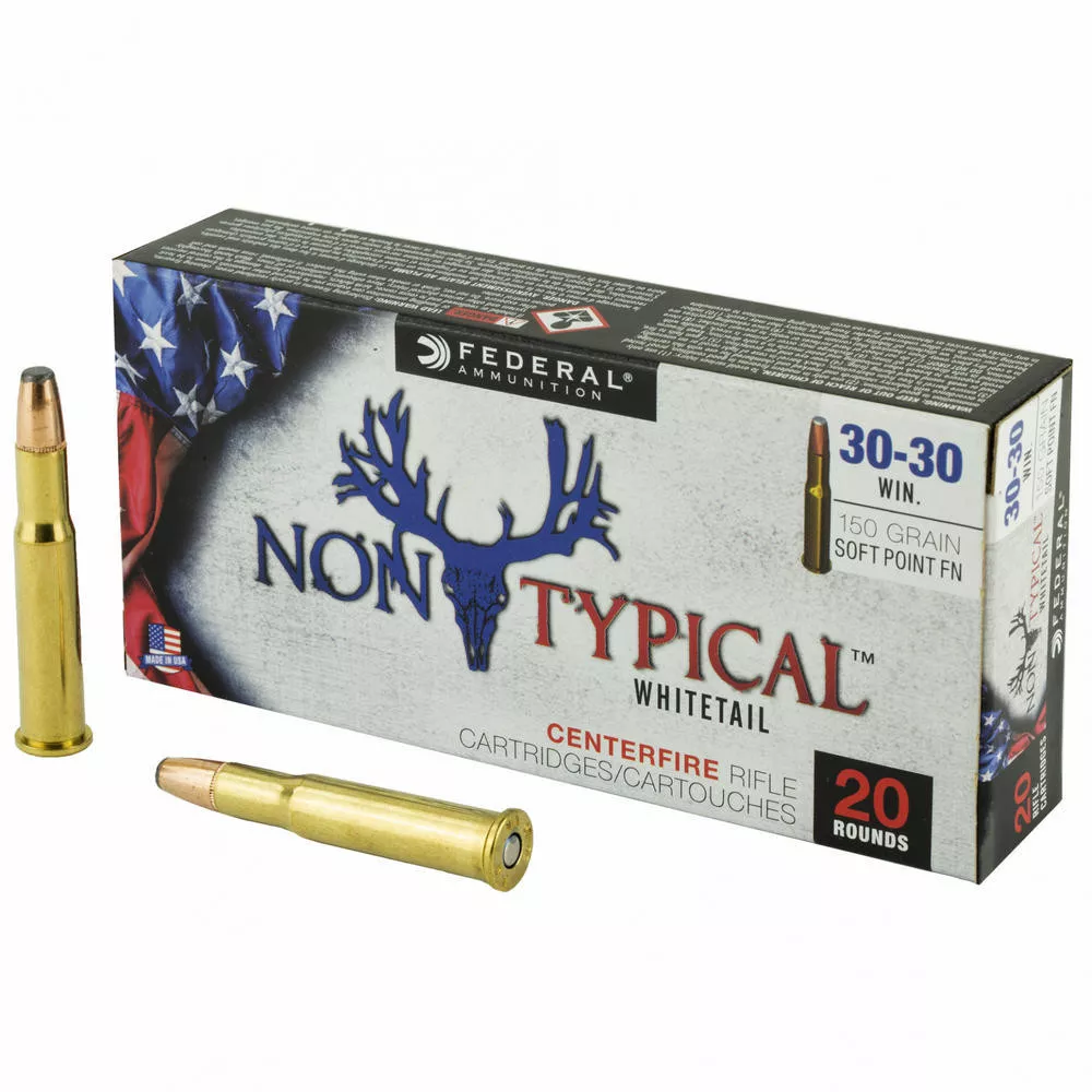 Fed Non Typical 30-30 Winchester 150 Grain Solid Point
