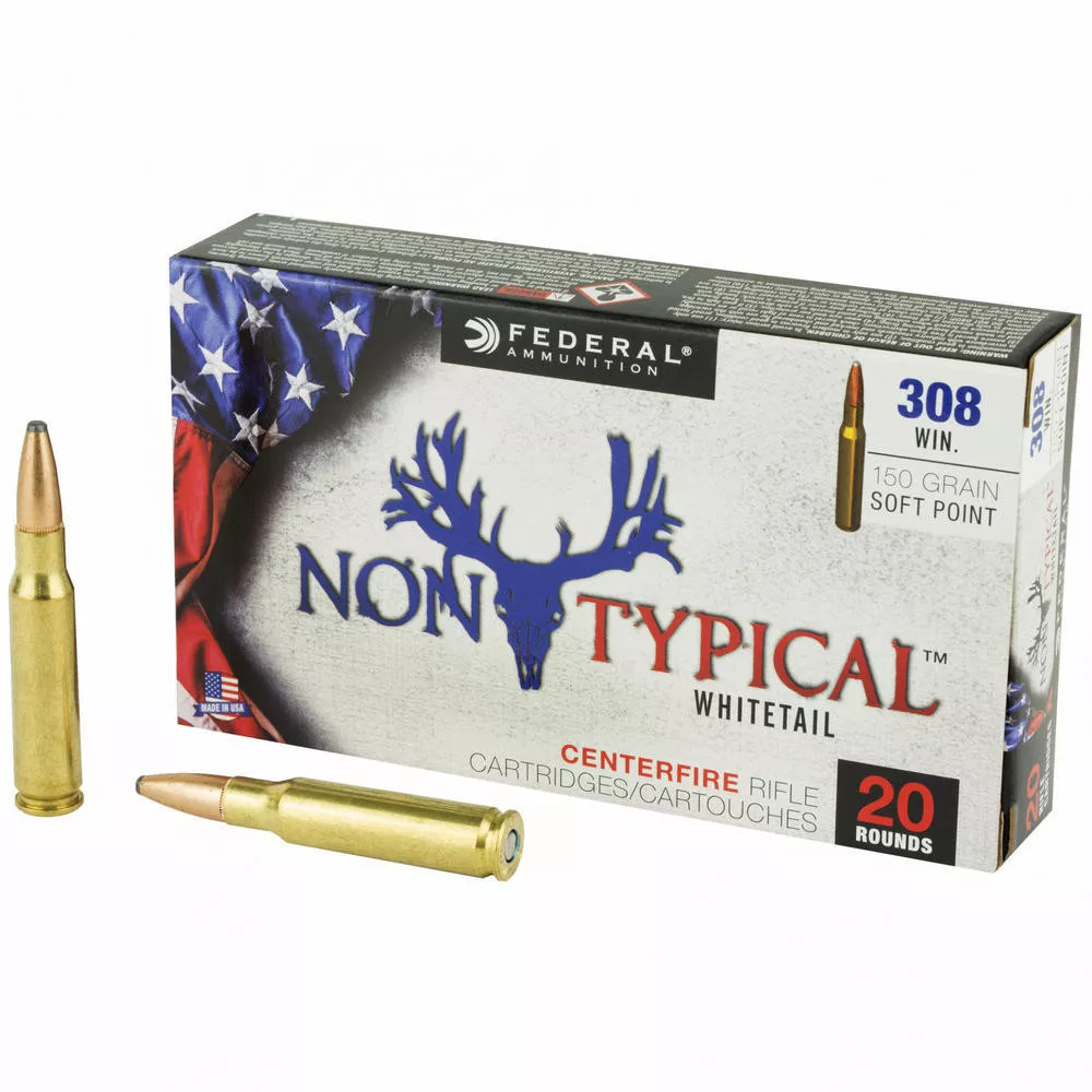 Fed Non Typical 308 Winchester 150 Grain Solid Point 20,
