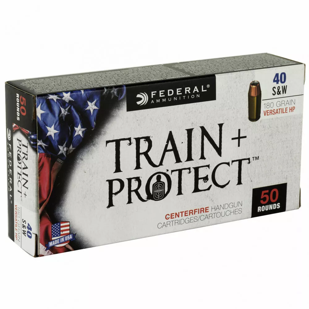 Fed Train & Prtct 40S&W 180 Grain Vhp 50