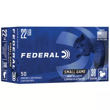 Federal Game-Shok .22 LR, 38gr, CPHP - 50 Rounds
