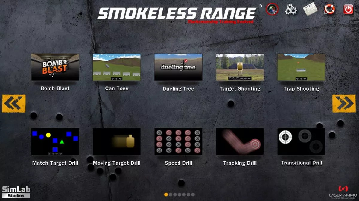 Firearms Trainer Simulator Combo Package (with Short Throw Camera)