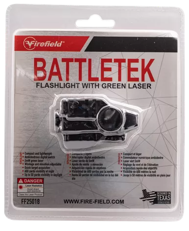Firefield BattleTek Weapon Light with Green Laser