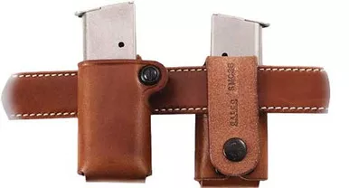 Galco Single Mag Pouch Leather 9/40 Double Stack Metal Tn