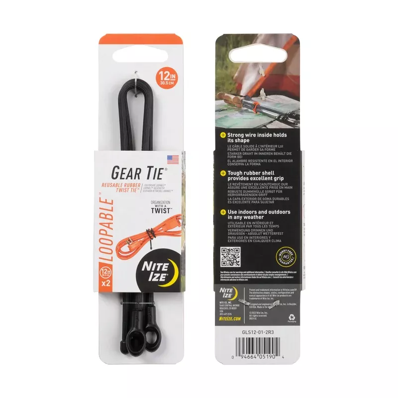 Gear Tie Loopable Twist Tie – 2 Pack
