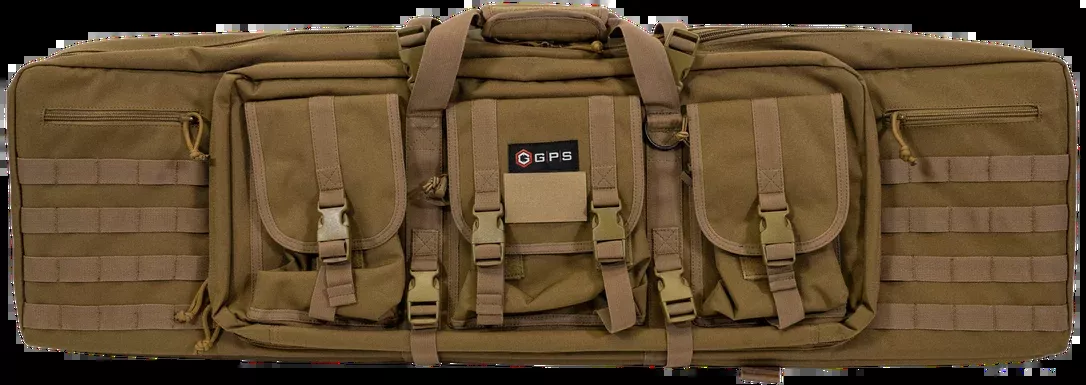 GPS Bags 600D Polyester Lockable Double Rifle Case – Flat Dark Earth DRC42FDE