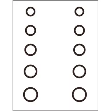 Gunstar Mini Circles Target Reticle Set