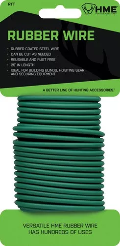 Hme Rubber Wire 25' Green -