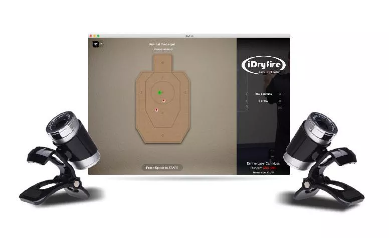 iDryfire Target with Dual Cameras