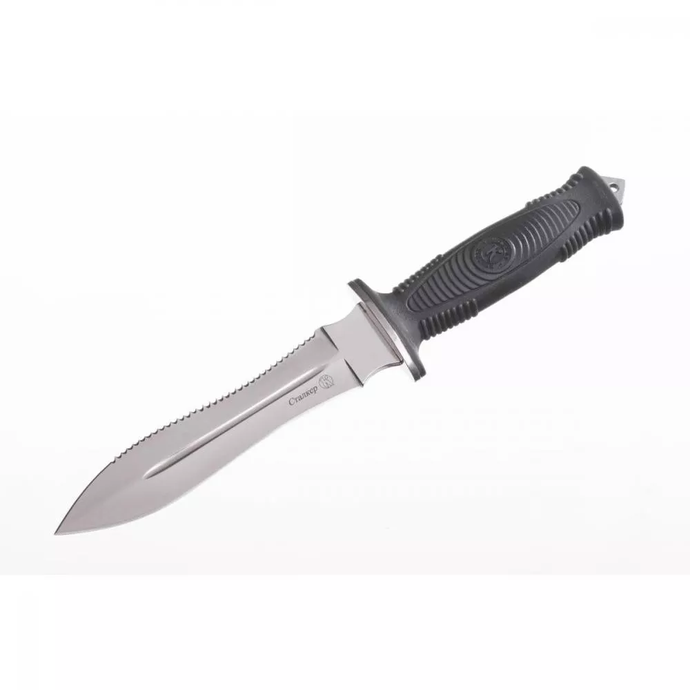 Kizlyar Knife Stalker Elastron Polished. Full Saw.