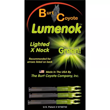 Lumenok Lighted Nocks, X Nock, 3 Pack
