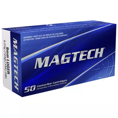 Magtech 9MM, 124gr, FMJ - 1000 Rounds (Case)