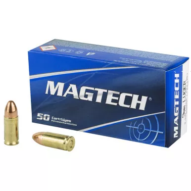 Magtech 9MM, 124gr, FMJ - 50 Rounds (Case)