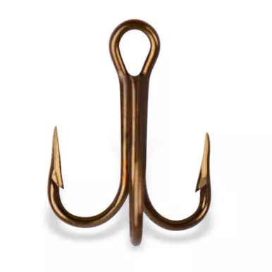 Mustad Treble Hook OShaughnessy-Bronze 5 Count 4 0