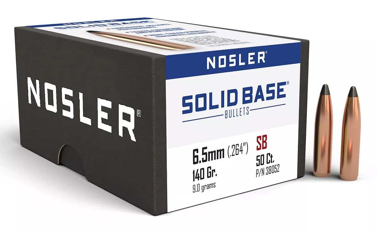 Nosler 38052 Solid Base6.5mm 140gr Soft Point 50CT