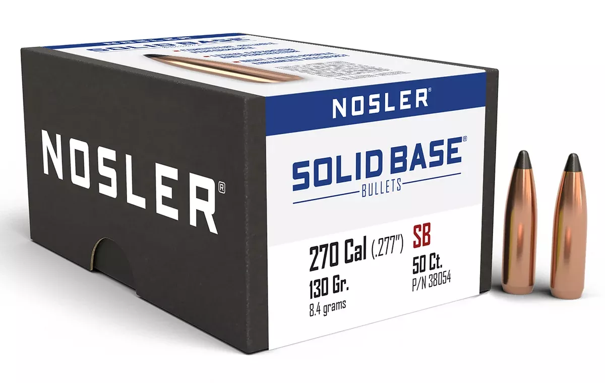 Nosler 38054 Solid Base270Cal 130gr Soft Point 50CT