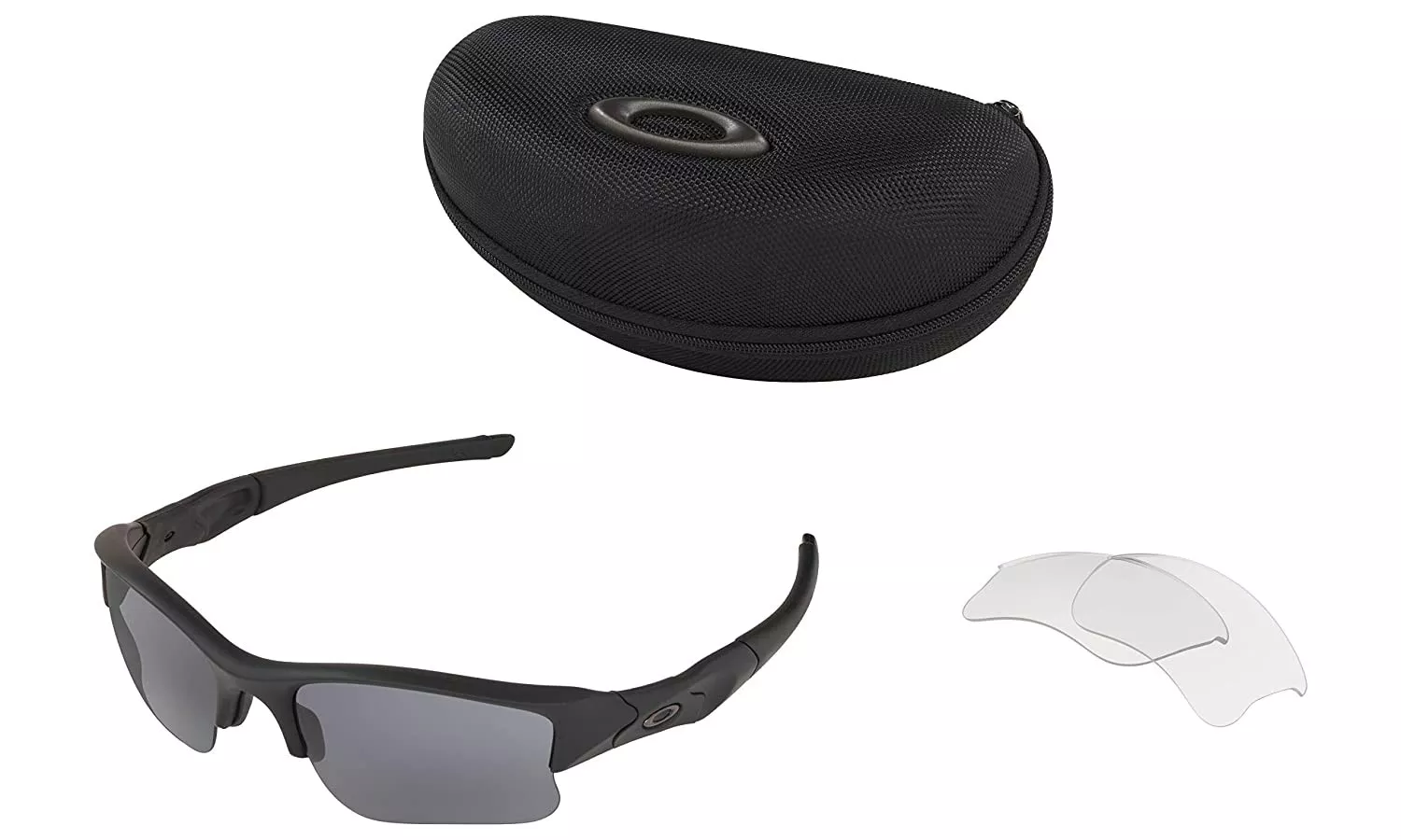 Oakley SI Flak Jacket XLJ Array Black Array w/Grey/Clear Lens