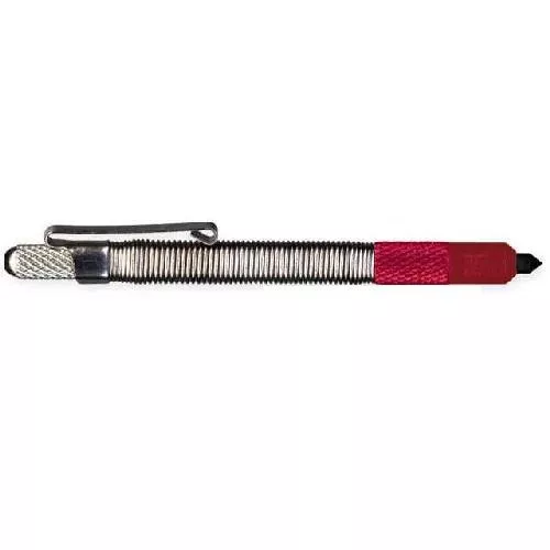 Pocket Window Punch Nickel/Red