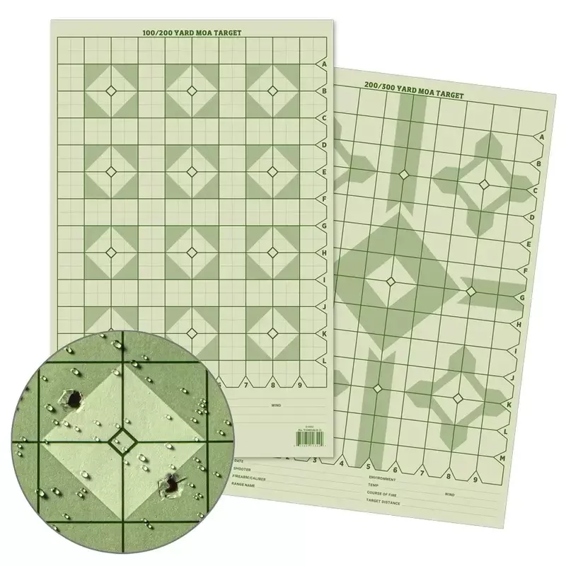 Precision Distance Diamond MOA Shooting Target – 11×17