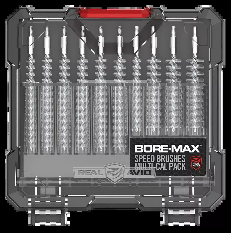 Real Avid AVBMSBS BoreMax Speed Brush Set MultiCaliber NickelPlated