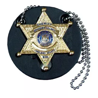 Round Universal Badge Holder w/ Chain
