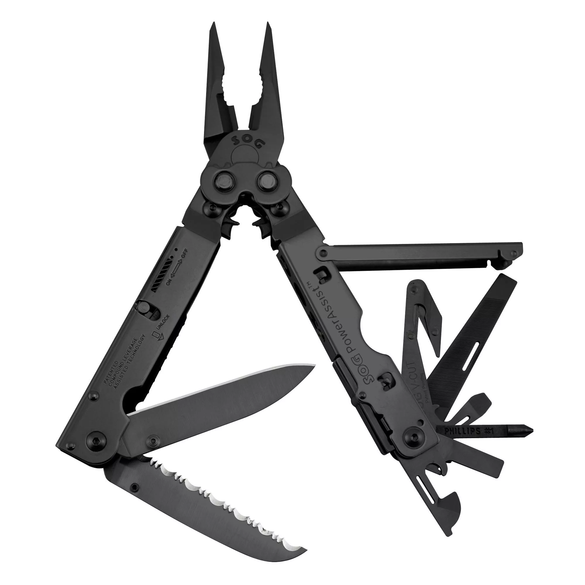 SOG PowerAssist Tool 16 Multi-Tool Black