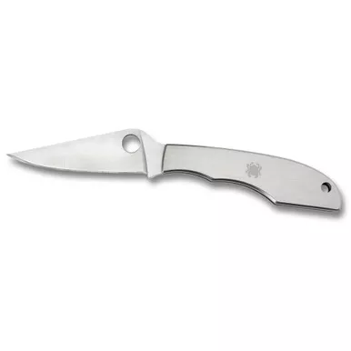 Spyderco Grasshopper Folder 2.31 in Plain Stainless Handle