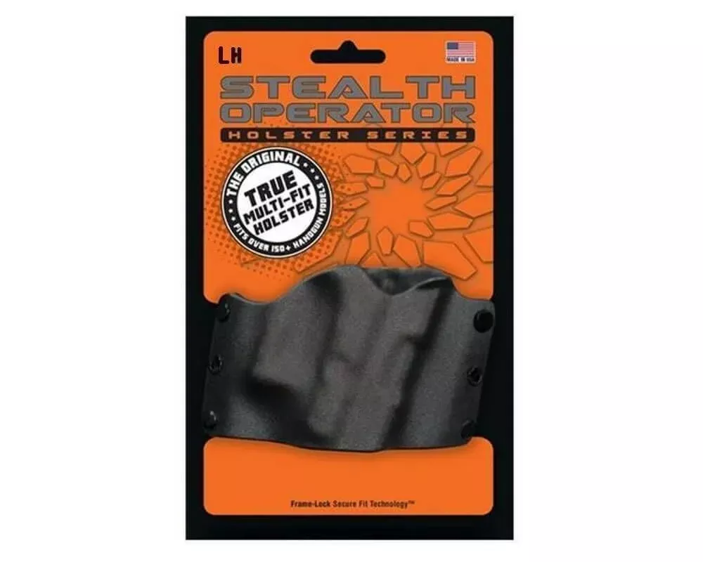 Stealth Operator Compact Multi-Fit IWB Holster, Left Hand (Black)