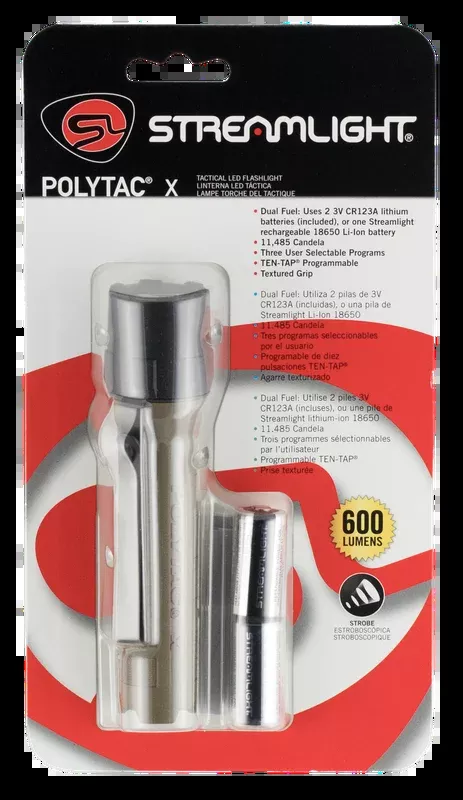 Streamlight 88602 Polytac X USB Flashlight 600 Lumen (Coyote)