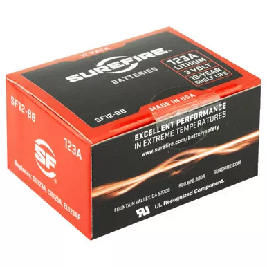 SureFire 12ct Sf123A Batteries Boxed